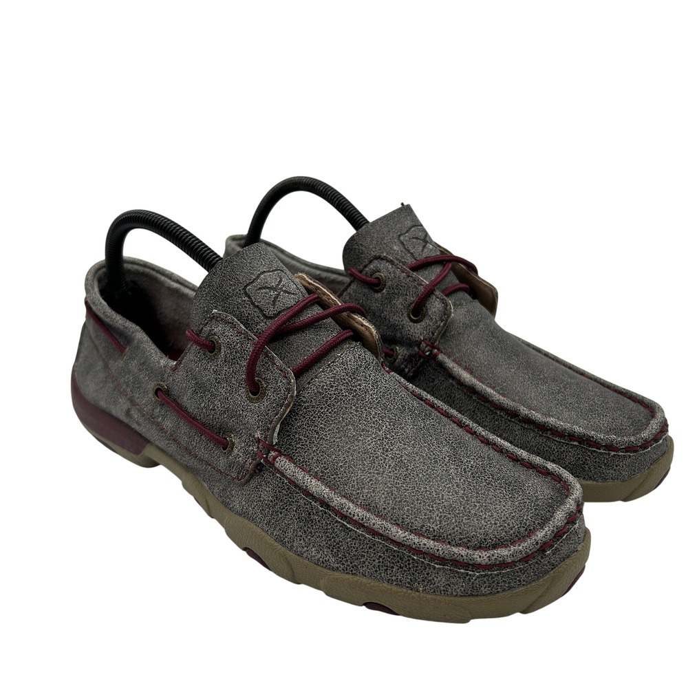 Twisted X Women's Driving‎ Mocs Size 9.5M Grey Berry Slip-On Comfort Shoes
